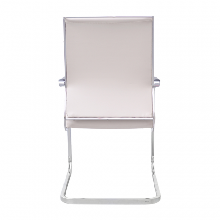 Scaun de vizitator ergonomic OMO CF, Bej piele ecologica [2]