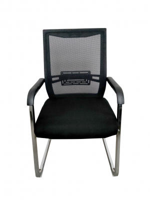 Scaun de vizitator ergonomic TARGA CF, Mesh/Textil, Negru [1]