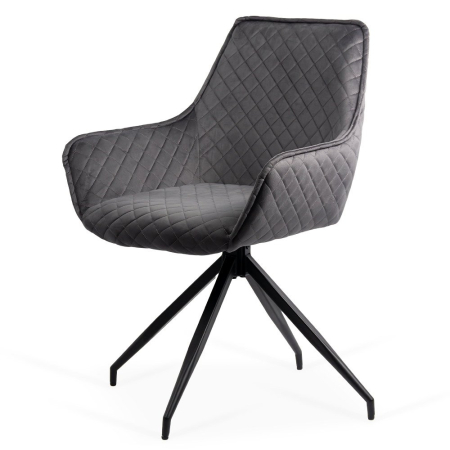 Scaun dining Aida 193, gri, catifea [1]