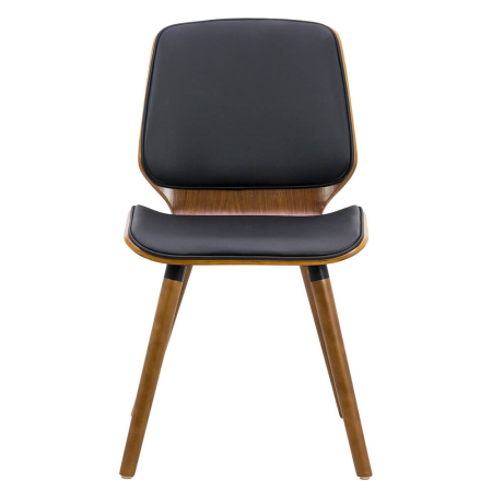 Scaun dining Alma, negru, piele ecologica [1]