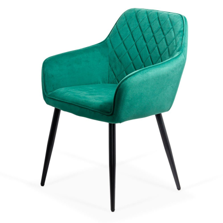 Scaun dining Aria, verde, catifea [2]