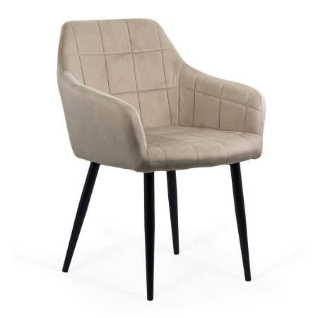 Scaune de dining - Scaun dining Camelia, bej, catifea