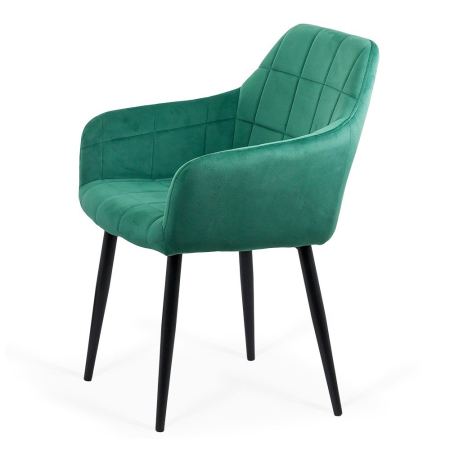 Scaun dining Camelia, verde, catifea [1]
