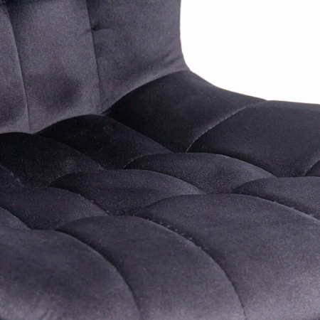 Scaun dining Dalia, negru, catifea [5]