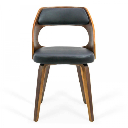 Scaun dining Dora, negru, piele ecologica [1]