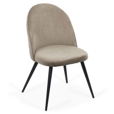 Scaun dining Eden, bej, catifea [2]