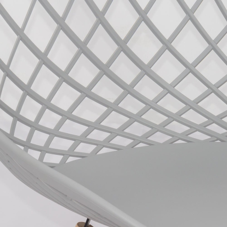 Scaun dining Evelyn, gri, plastic [1]