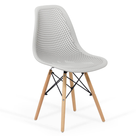 Scaune de bucatarie - Scaun dining Freya, gri, plastic