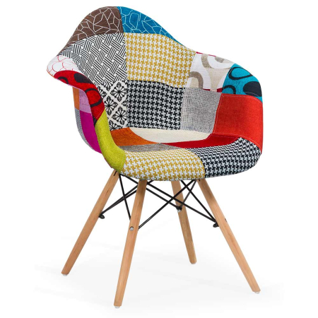 Scaune de bucatarie - Scaun dining Gaia, multicolor, stofa