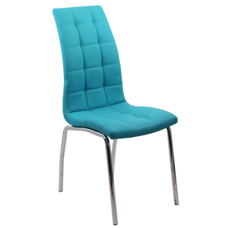 Scaune de bucatarie - Scaun dining Iunia, albastru, plastic