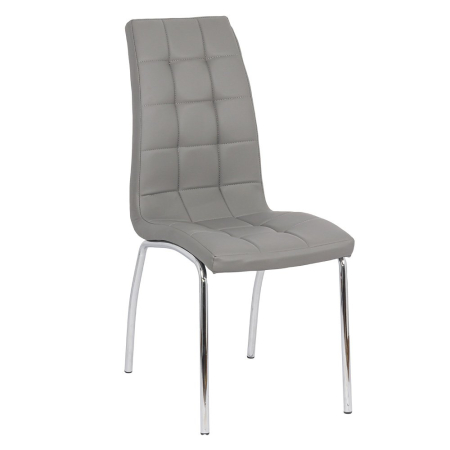 Scaune de bucatarie - Scaun dining Iunia, gri, plastic