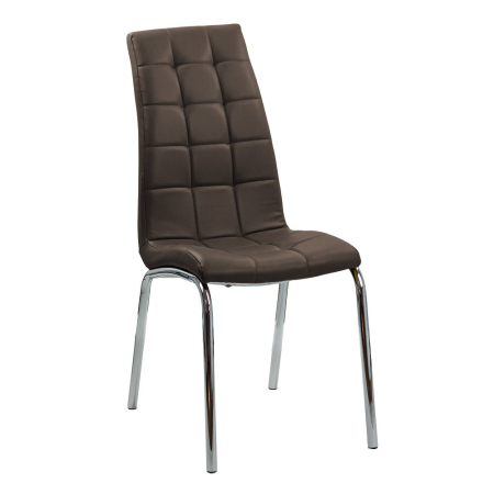 Scaune de bucatarie - Scaun dining Iunia, maro, plastic