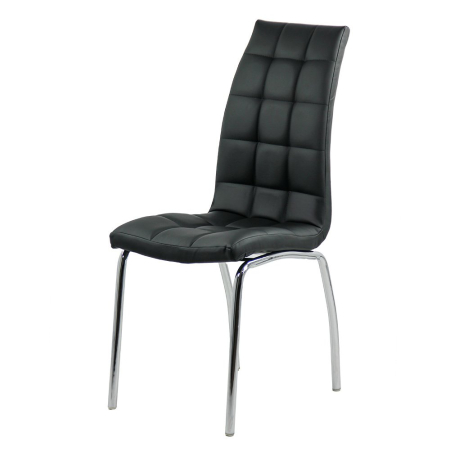 Scaun dining Iunia, negru, piele ecologica [1]