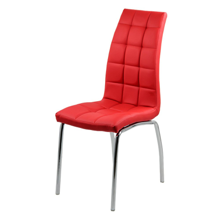 Scaun dining Iunia, rosu, plastic [1]