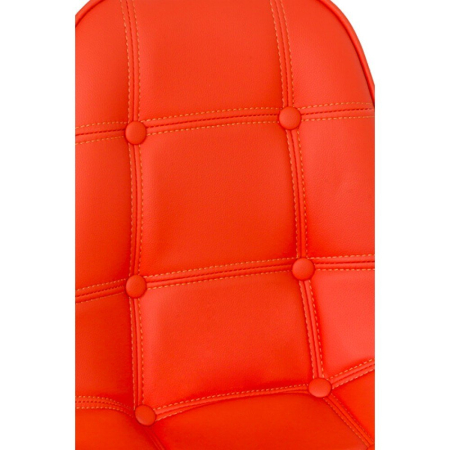 Scaun dining Juno 192, rosu, piele ecologica [2]