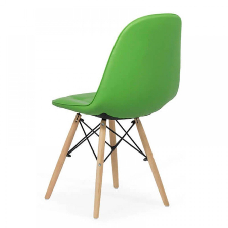Scaun dining Juno 192, verde, piele ecologica [1]