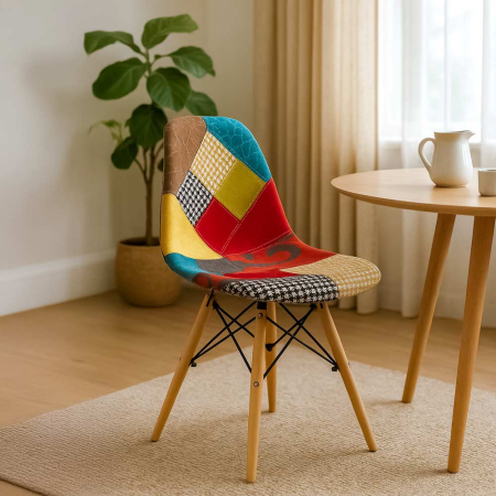 Scaun dining Juno 194, multicolor, stofa [1]