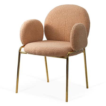 Scaun dining Kora, bej, boucle [1]