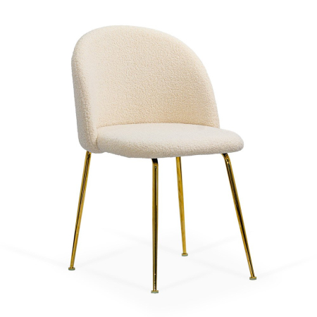 Scaune de dining - Scaun dining Mara, bej, boucle