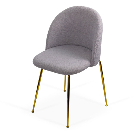 Scaun dining Mara, gri, boucle [2]