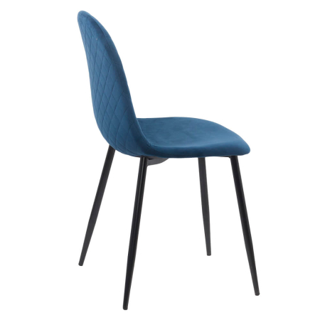 Scaun dining Olivia, albastru, catifea [1]