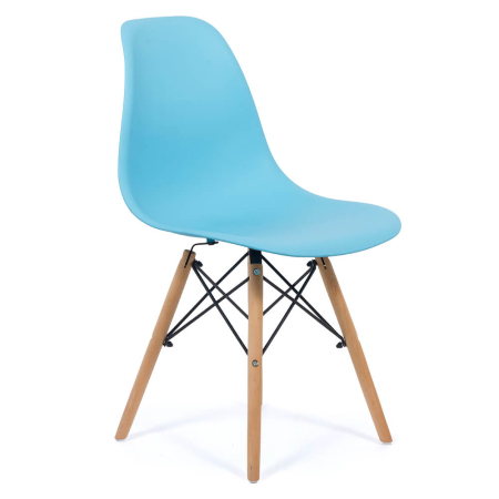 Scaune de bucatarie - Scaun dining Raisa, albastru, plastic