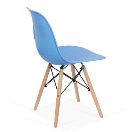 Scaun dining Raisa, albastru, plastic [1]