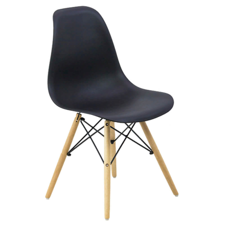 Scaune de dining - Scaun dining Raisa, negru, plastic