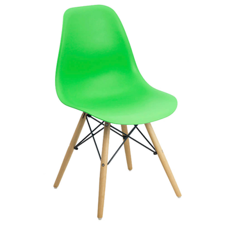 Scaune de bucatarie - Scaun dining Raisa, verde, plastic