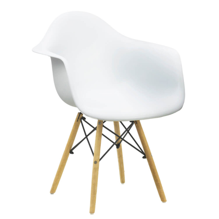 Scaune de bucatarie - Scaun dining Sabina, alb, plastic