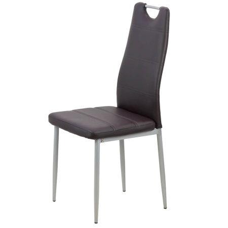 Scaun dining Serena, maro, piele ecologica [1]