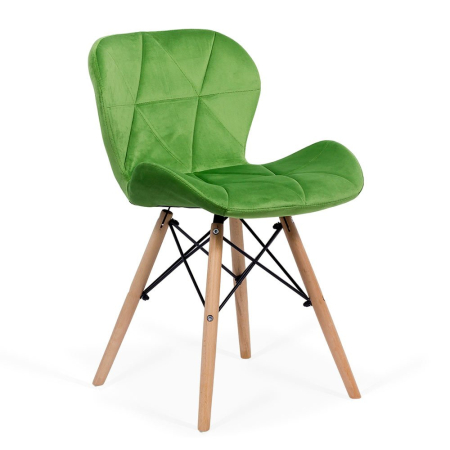 Scaune de bucatarie - Scaun dining Talia, verde, catifea