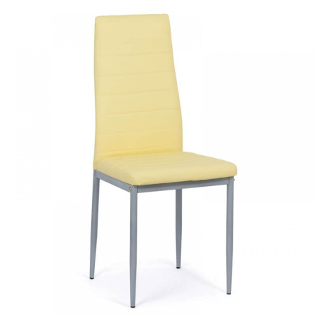 Scaune de bucatarie - Scaun dining Vera 183, crem, piele ecologica