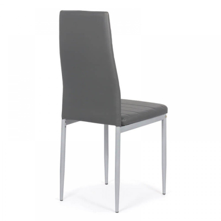 Scaun dining Vera 183, gri, piele ecologica [1]