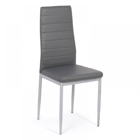 Scaun dining Vera 183, gri, piele ecologica [0]