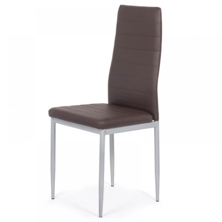 Scaun dining Vera 183, maro, piele ecologica [1]