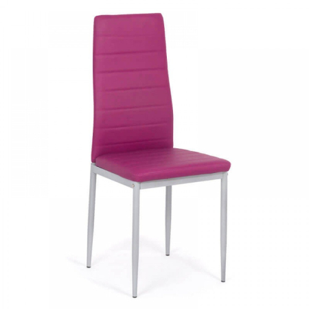 Scaune de bucatarie - Scaun dining Vera 183, mov, piele ecologica