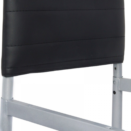 Scaun dining Vera 183, negru, piele ecologica [2]