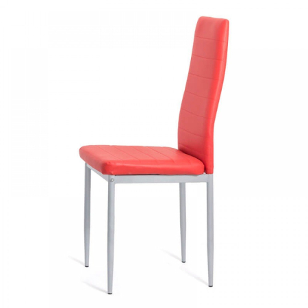 Scaun dining Vera 183, rosu, piele ecologica [1]