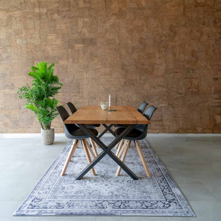 Scaun dining Yara, negru, piele ecologica [6]