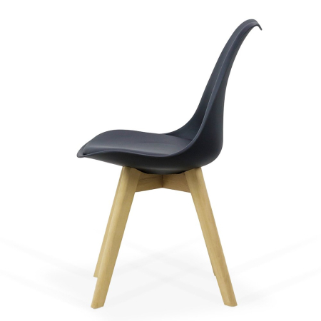 Scaun dining Yara, negru, piele ecologica [1]