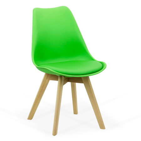 Scaune de dining - Scaun dining Yara, verde, piele ecologica