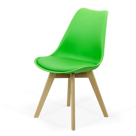 Scaun dining Yara, verde, piele ecologica [2]