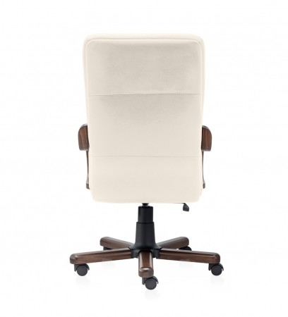Scaun directorial ATLAS EXTRA  piele naturala, Crem [3]