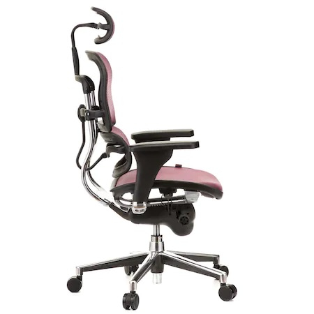 Scaun directorial ERGOHUMAN Plus, mesh Rosu , tetiera 2D, suport lombar, brate reglabile 3D [4]
