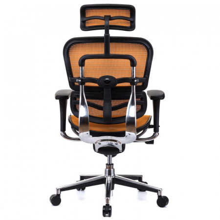 Scaun directorial ERGOHUMAN Plus, mesh Portocaliu , tetiera 2D, suport lombar, brate reglabile 3D [3]