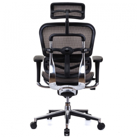 Scaun directorial ERGOHUMAN Plus, mesh Gri , tetiera 2D, suport lombar, brate reglabile 3D [3]