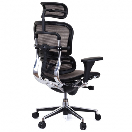 Scaun directorial ERGOHUMAN Plus, mesh Gri , tetiera 2D, suport lombar, brate reglabile 3D [2]