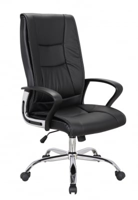 Scaune directoriale - Scaun directorial ergonomic FIRENZE, PU, Negru
