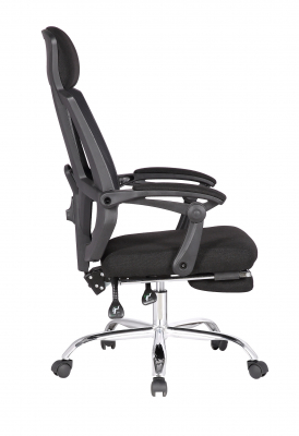 Scaun directorial ergonomic ZEN, Negru, Mesh/Textil cu extensie picioare [2]
